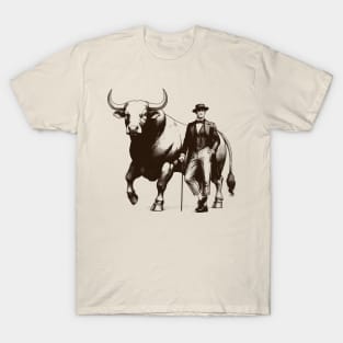 man and bull T-Shirt